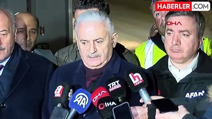 Binali Yıldırım: Kurtarma çalışmaları gece de termal kameralar yardımıyla devam ediyor