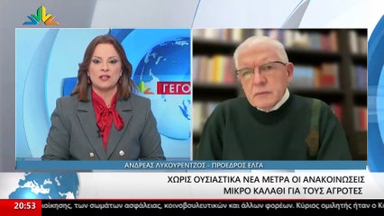 Ο Πρόεδρος ΕΛΓΑ, Ανδρέας Λυκουρέντζος στο STAR