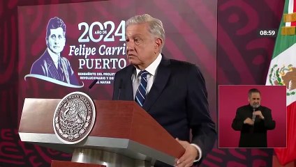 AMLO desea que se resuelva falta de agua en canal de Panamá