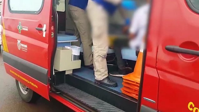 Ciclista fica ferido em acidente de trânsito na Avenida das Pombas