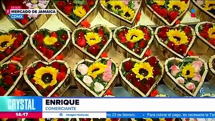 14 de febrero: Así el precio de los arreglos florales en el Mercado de Jamaica
