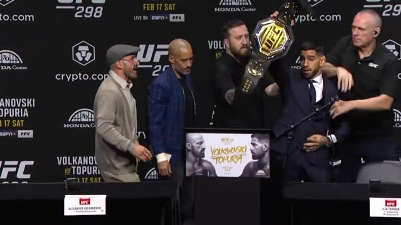 UFC 298 - Topuria se prend pour McGregor et vole la ceinture de Volkanovski