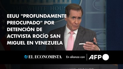 EEUU "profundamente preocupado" por detención de activista Rocío San Miguel en Venezuela