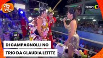 Di Campagnolli invade trio de Claudia Leitte e dança com Juliette