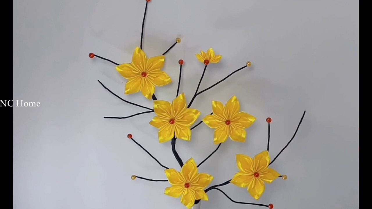 Wall hanging artificial flowers handmade flowers by PNC Home