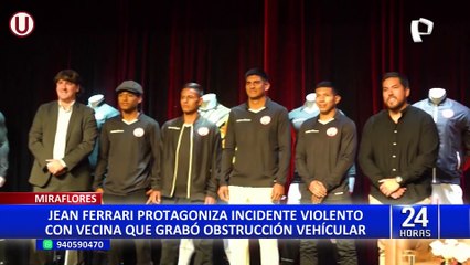 Universitario: Jean Ferrari es captado intentado agredir a una mujer en Miraflores