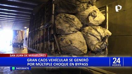 SJM: reportan constantes accidentes en bypass donde se registró triple choque