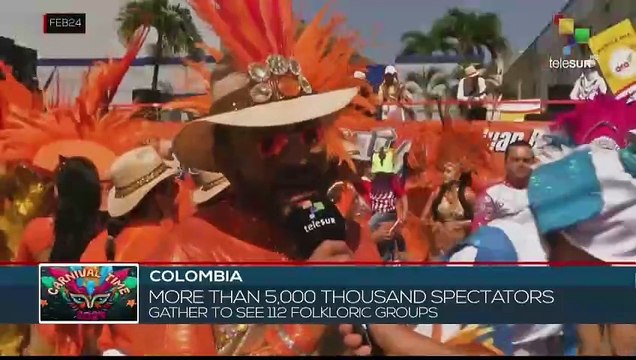In Colombia the Comparsa Group Sokuma dance honors to afro spirit