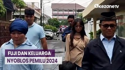 Momen Selebgram Fuji Bersama Keluarga Pergi Nyoblos ke TPS
