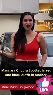 Bigg Boss 17 Mannara Chopra Spotted in Andheri Viral Masti Bollywood
