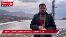 İliç'te 9 işçinin arandığı heyelan bölgesinin gündüz görüntüleri