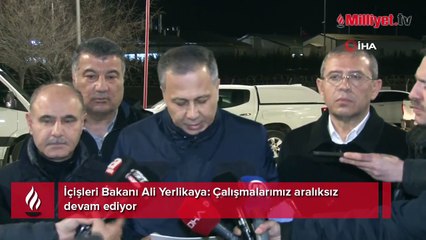 İçişleri Bakanı Yerlikaya Erzincan'da! 'Çalışmalarımız aralıksız devam ediyor'