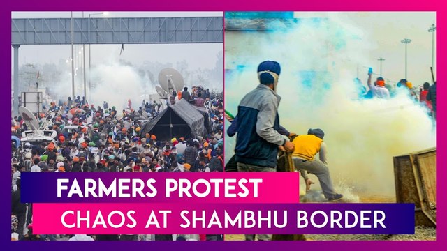 Farmers Protest: Haryana Police Detain Protesting Farmers At Shambhu Border As They Break Barricades