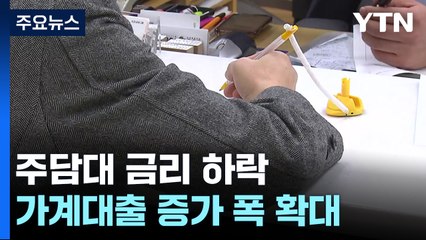 가계대출 증가 폭 다시 확대...주담대 4.9조 원↑ / YTN