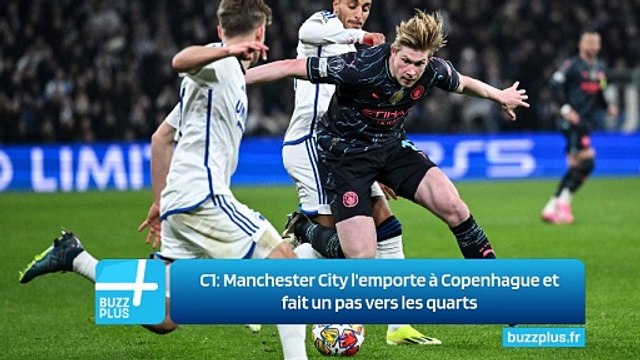 C1: Manchester City l'emporte à Copenhague et fait un pas vers les quarts
