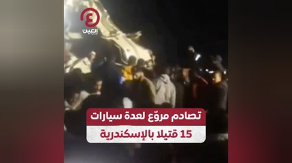 تصادم مروع لعدة سيارات.. 15 قتيلا بالإسكندرية