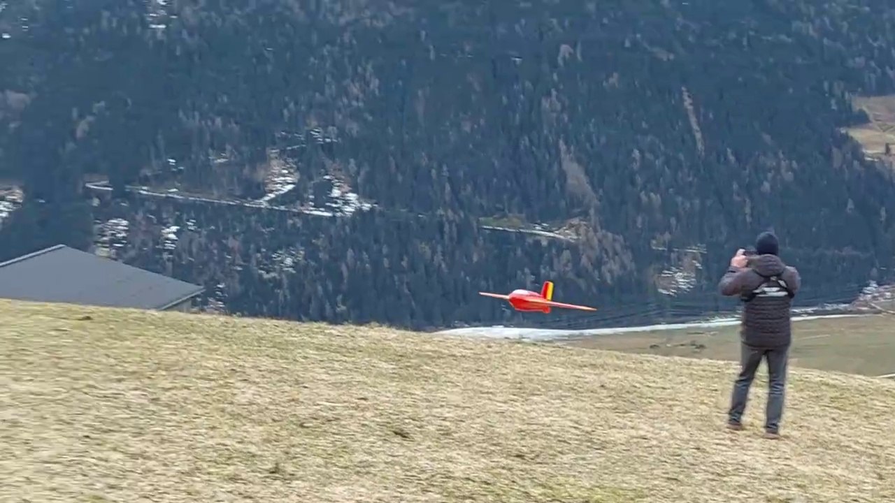 Me163, Landung am Südhang