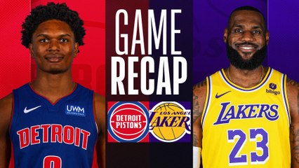 Game Recap: Lakers 125, Pistons 111
