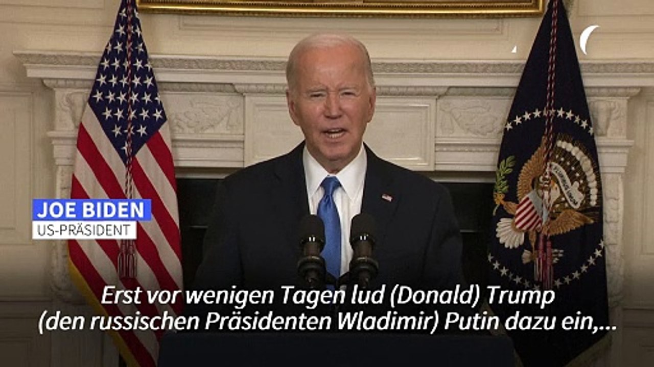 Biden verurteilt Trumps Nato-Aussage als 'dumm' und 'gefährlich'