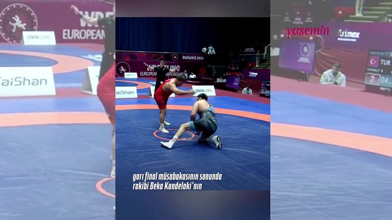 Efsane güreşçi Rıza Kayaalp Avrupa Güreş Şampiyonası'nda yaptığı hareketle takdir gördü!
