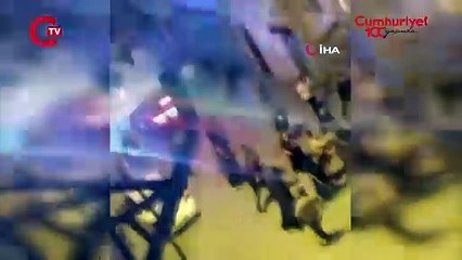 Şişli'de akrabaların meydan kavgası kamerada!