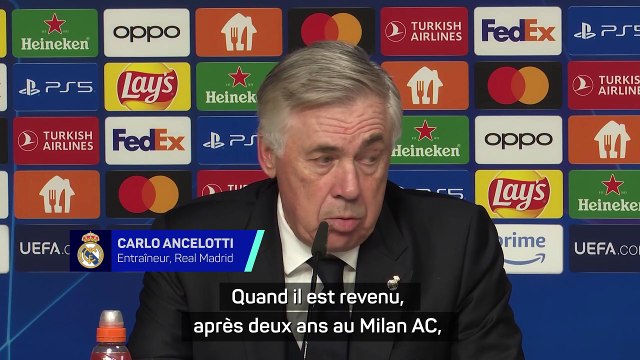 Ancelotti félicite Brahim Diaz et Aurélien Tchouaméni