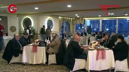 Küçükçekmece'de 65 yaş üstü çiftler, 14 Şubat yemeğinde buluştu