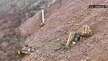 Erzincan İliç'te altın madeninde toprak kayması: Maden sahasından özel görüntüler