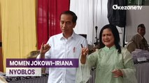 Presiden Jokowi Bersama Iriana Nyoblos di TPS Gambir