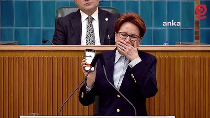 Meral Akşener kürsüde gözyaşlarına boğuldu