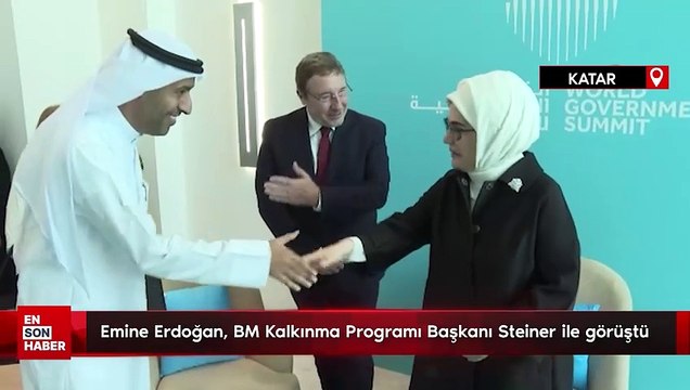 Emine Erdoğan, BM Kalkınma Programı Başkanı Steiner ile görüştü