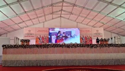 राष्ट्रपति पहुंची बेणेश्वर धाम, लोगों में दिखा उत्साह