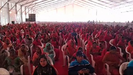 राष्ट्रपति पहुंची बेणेश्वर धाम, लोगों में दिखा उत्साह