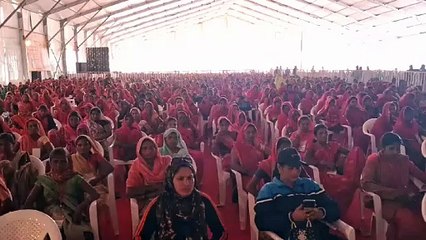 राष्ट्रपति पहुंची बेणेश्वर धाम, लोगों में दिखा उत्साह
