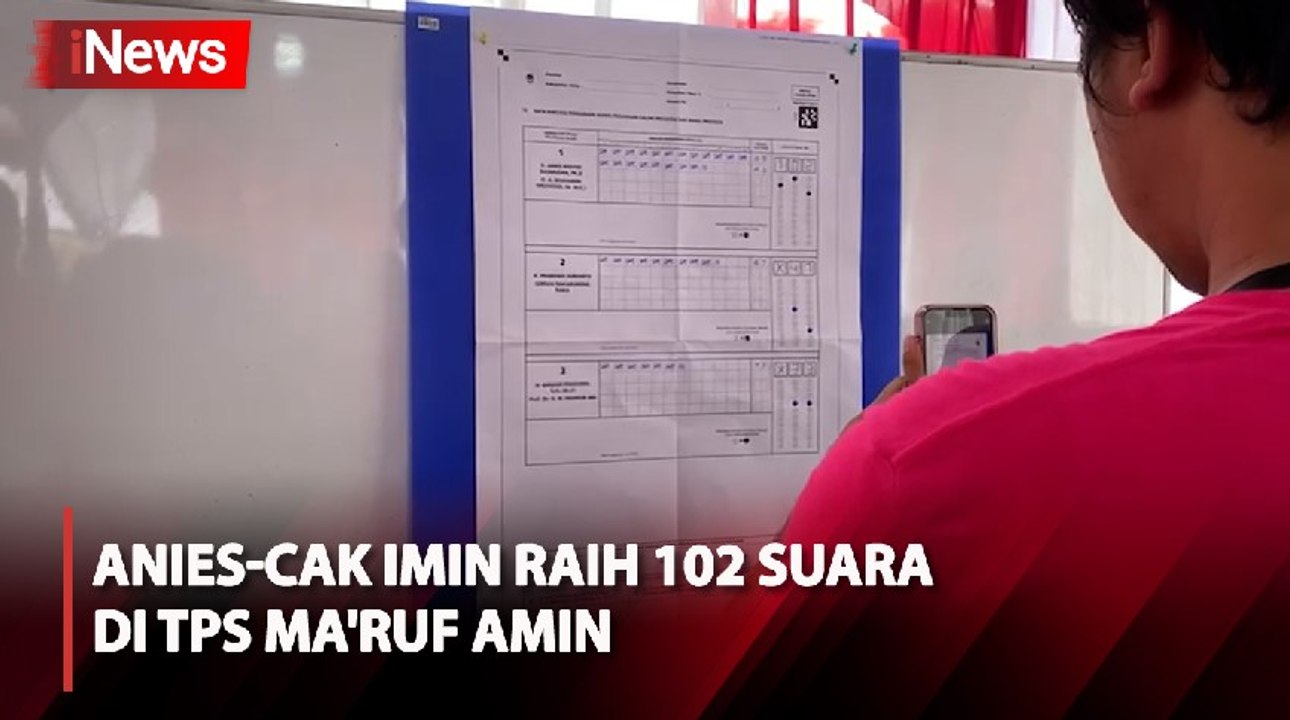 Anies-Cak Imin Raih 102 Suara di TPS Wakil Presiden Ma'ruf Amin
