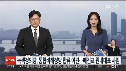 녹색정의당, 통합비례정당 합류 이견…배진교 원내대표 사임