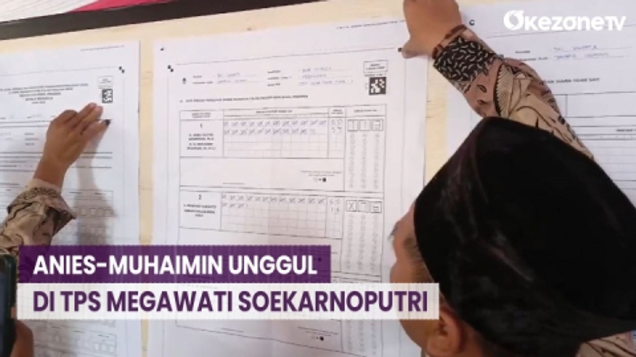 Penghitungan Suara, Anies-Muhaimin Unggul di TPS Megawati Soekarnoputri