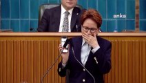 Meral Akşener kürsüde şarkı açtı, hıçkırarak ağladı