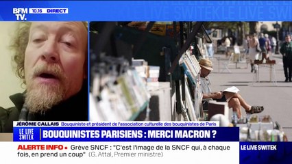 Jérôme Callais (bouquiniste): "On est un symbole majeur de Paris et nous effacer de l'événement, c'était quelque chose d'inconcevable"