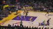AD heaves a full court pass to LeBron
