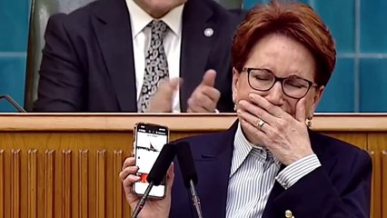 Meral Akşener kürsüde ağladı.