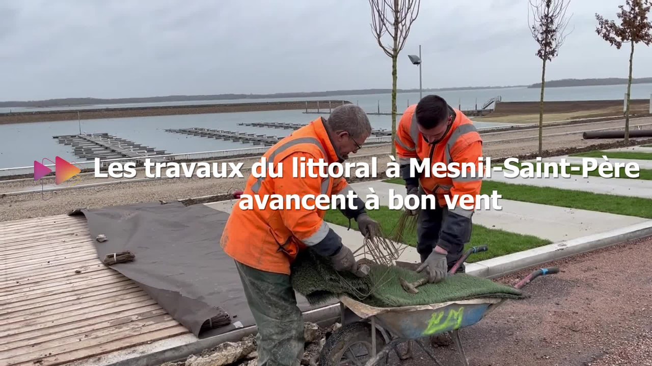 Les travaux du littoral à Mesnil-Saint-Père avancent à bon vent