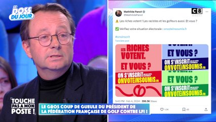"Les riches votent ! Les racistes et les golfeurs aussi" : retour sur les propos de la LFI