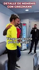 El homenaje de Memphis a Griezmann por su récord de goleador