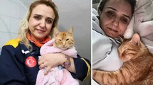 Antalya'da kediyi sel sularından kurtaran AFAD gönüllüsü yaşadıklarını anlattı