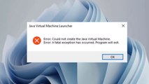 How To Fix Java Virtual Machine Launcher , Error Could Not Create The Java Virtual Machine in Windows 11 / 10
