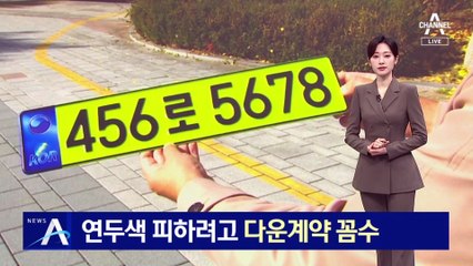 연두색 번호판 피하려고…‘다운계약서’ 꼼수