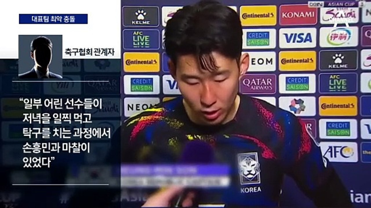 손흥민 멱살잡이에 이강인 주먹질 충돌