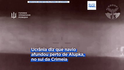 Ucrânia diz ter afundado navio de guerra russo em ataque com drones