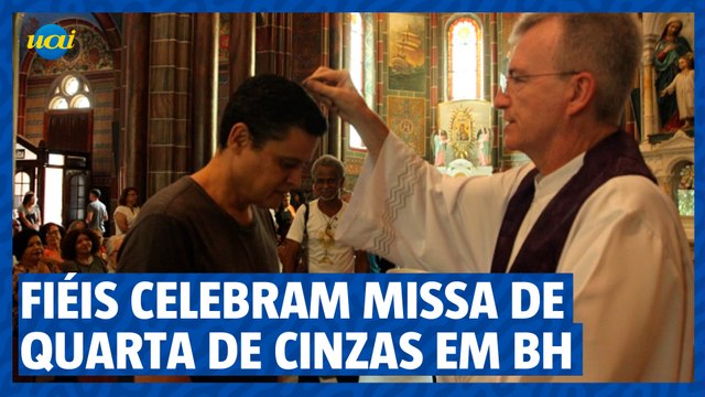 Fiéis dão início à Quaresma celebrando missa de Quarta-Feira de Cinzas em BH